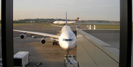 Killing time at Logan